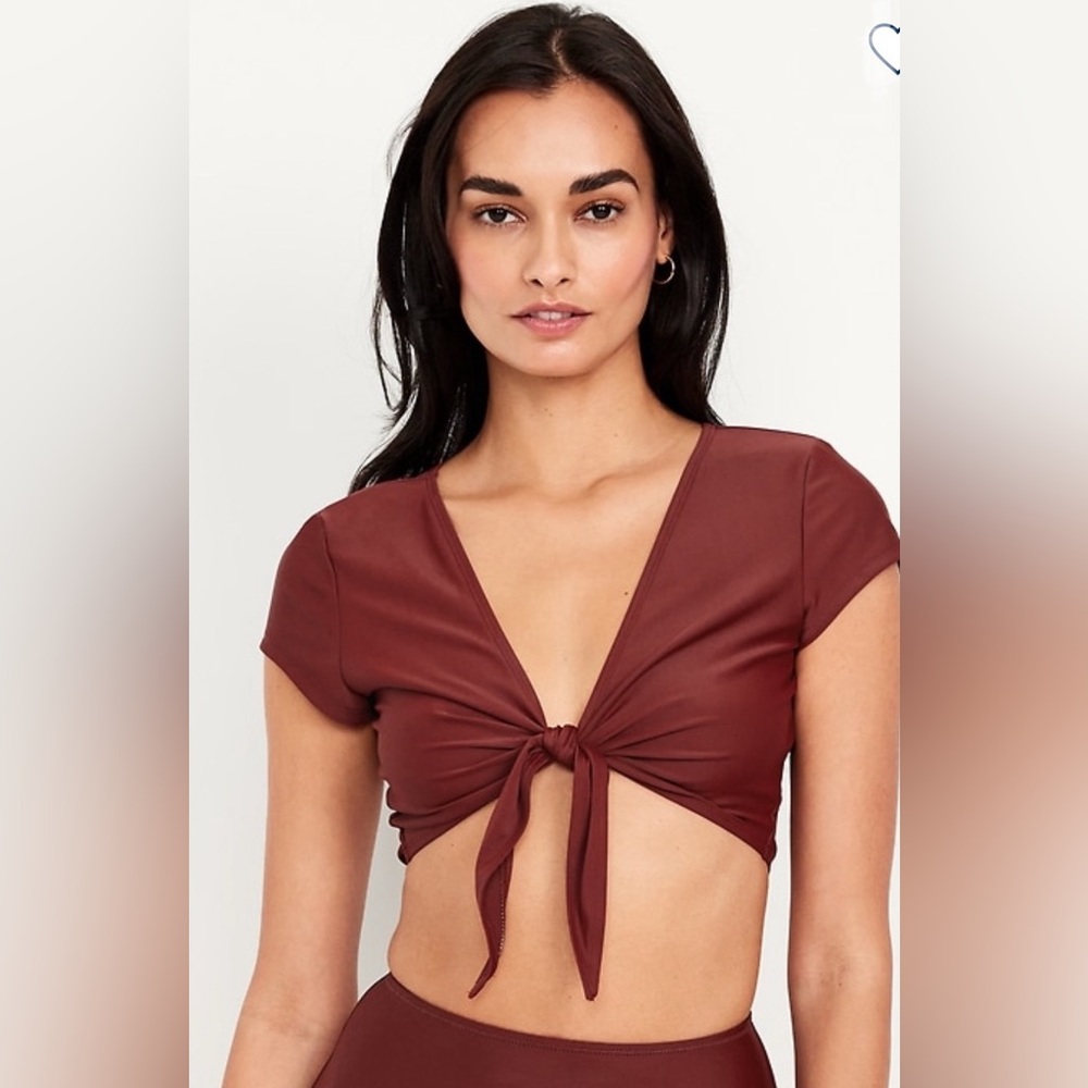 NEW…Tie-Front Swim Cover Up Top